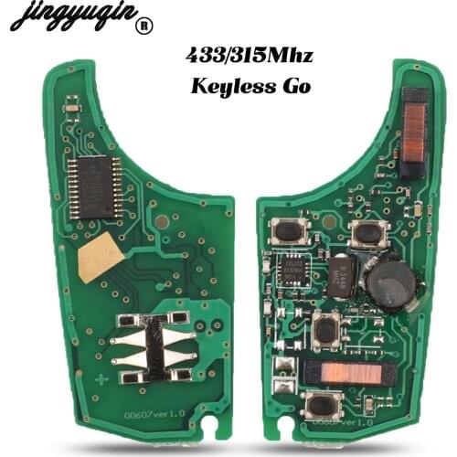 Jingyuqin 315/433Mhz ID46 Chip Flip Remote Car Key Circuit Board Hitag2 Fob For Chevrolet Cruz Aveo Opel Buick Verano Encore