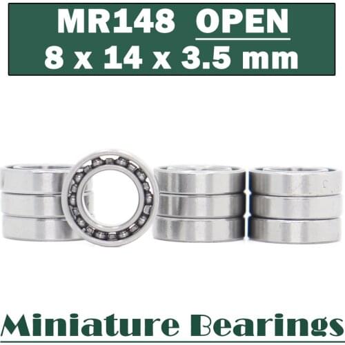 MR148 Bearing 8*14*3.5 mm ABEC-1 ( 10 PCS ) Miniature MR148 Open Ball Bearings L-1480
