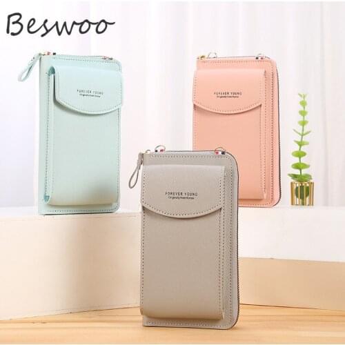 New Women Long Wallet Shoulder Bag Phone Pocket Female Wallets Clutch Fashionable Purses Zipper Ladies Bag Pocket Card Holders