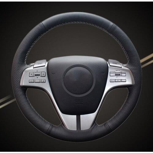 Car Braid On The Steering Wheel Cover for Mazda 6 Atenza 2009 2010 2011 2012 2013 DIY Auto Covers Interior Accessory Car-styling