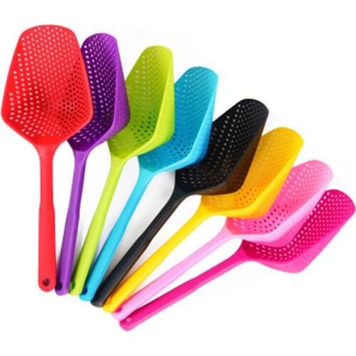 Cooking Shovels Vegetable Strainer Scoop Nylon Spoon Large Colander Soup Filter Kitchen Tool High Temperature Resistant Pressure