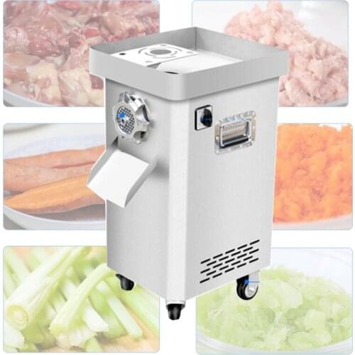 Commercial Floor-standing Meat Grinder Electric Stainless Steel Meat Grinder Vegetable Dicing Machine Chopper Sausage Stuffer