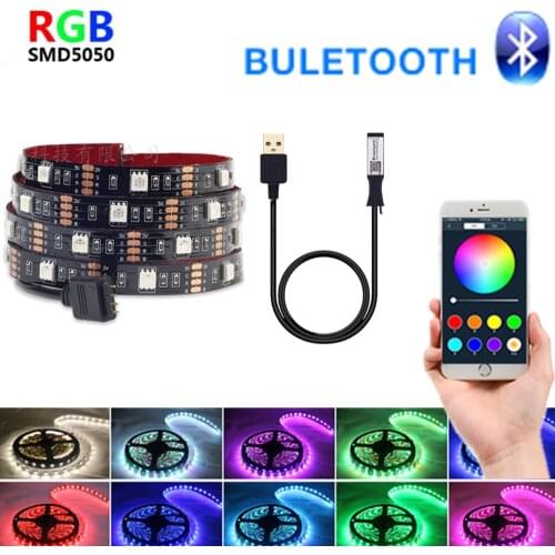 Christmas decoration led light strip usb 5v luces led lights RGB 5050SMD flexible waterproof neon lamp for TV backlight lights