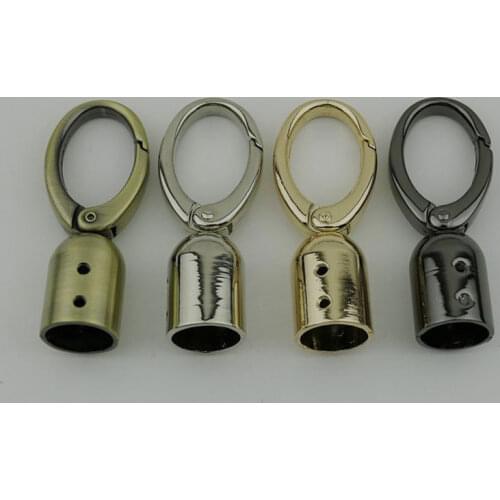 DIY Handbag Buckle Decorative Rope Tassel Metal Bell Spring Opening Bag Hook Buckle Hardware Accessories Belt Chains Connector