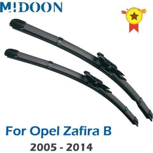 MIDOON Wiper Front Wiper Blades For Vauxhall Opel Zafira B 2005 - 2014 2006 2007 2008 Windshield Windscreen Front Window 28"+22"