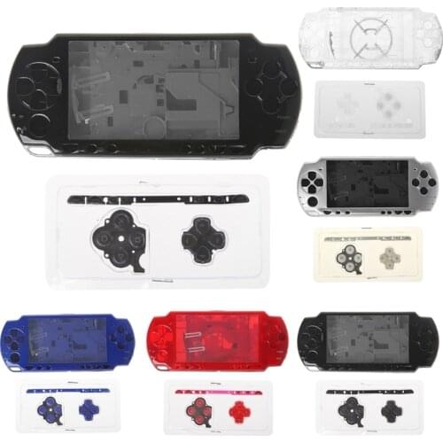 1Set Full Housing Shell Case Cover Replacement with Button Kit For Sony PSP 2000 Console