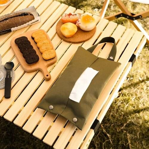 Camping Tissue Bag Toilet Paper Holder Roll Boxes Outdoor Portable Tray Hanging Storage Hanger Detachable handle Cover
