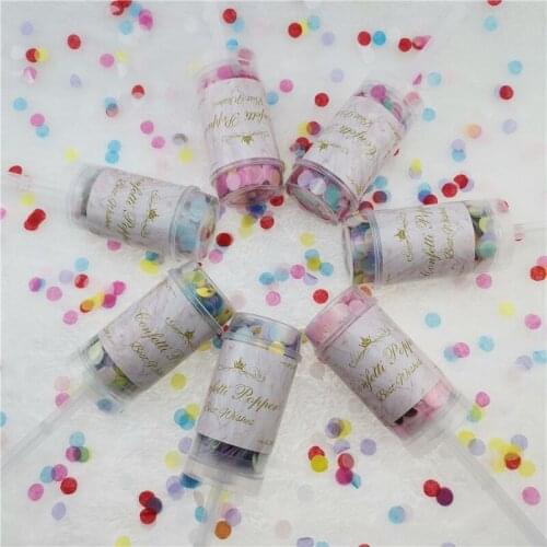 Wedding Decoration 6 PCS Confetti Push Tube Wedding Push Push Music Wedding Party Decoration Macaron Hand-held Small Salute