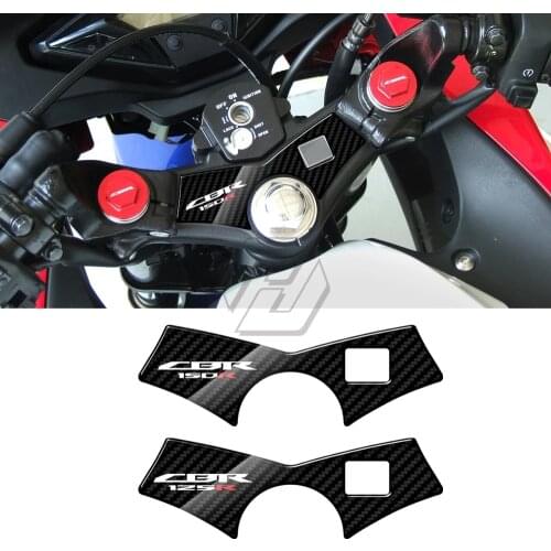 3D Carbon-look Upper Triple Yoke Defender Case for Honda CBR125R 2010-2017