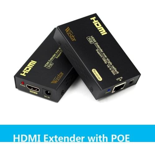 HDMI Extender Over HDMI Extender POE By Ethernet RJ45 5e/6 Cable Like HDMI Splitter
