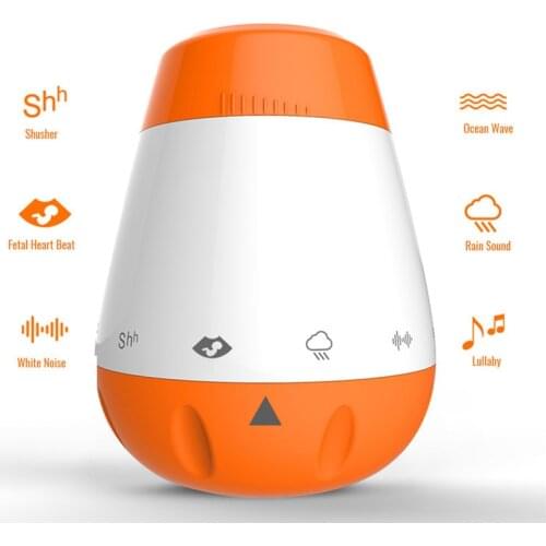 Smart Music White Noise Voice Sensor Rechargeable Baby Infants Therapy Sound Machine Sleep Soother Portable