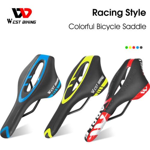 WEST BIKING Safety Child Bicycle Seat Soft Cycling Saddle With Handles Bicycle Parts Cushion Bike Child Seat Bike Saddle