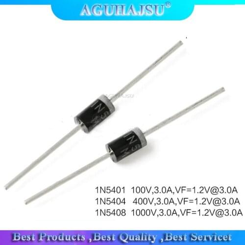 20PCS Rectifier Diode 1N5408 1N5404 1N5401 1N5822 1N5818 UF5408 UF5402 6A10 10A10 DO-27