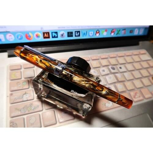 High End Penbbs 355 Resin Fountain Pen F Nib Multi-color