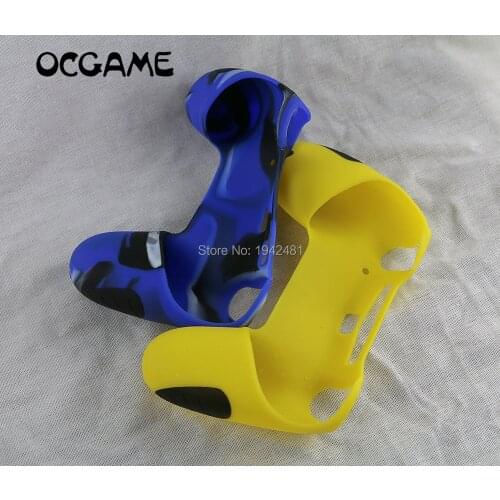 OCGAME High quality Soft Silicone Rubber Case Thicker Skin Protective Cover for PS4 Controller