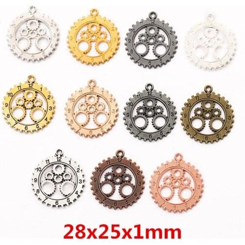 10 pcs quality zinc alloy Pendant gear Charm Fashion Bracelet Necklace DIY Jewelry Findings 5986