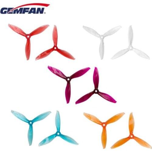 12 pairs Gemfan Flash 5149 5mm Mounting Hole 3-blade Propeller Compatible For POPO System For RC Models