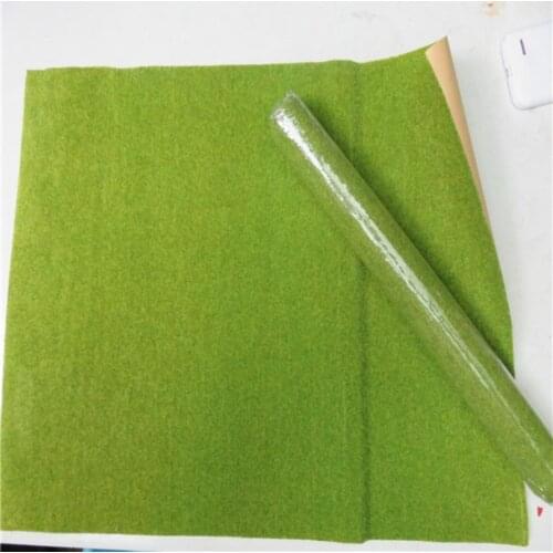 25*25cm Landscape yellow green Grass Mat for Model Train building Paper Scenery Layout Lawn ho train layout