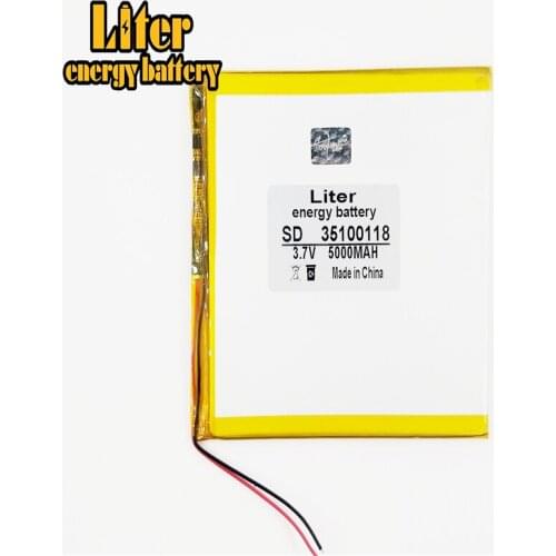 3.7V 5000mAh 35100118 Polymer lithium batteries For 3.7V 35100118 PLUG Tablet PC polymer rechargeable battery