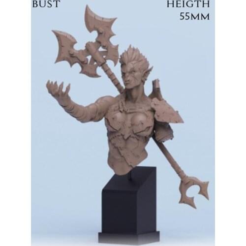 55mm Scale Unpainted Resin bust pack-te collection bust