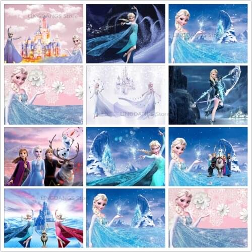 5d Diy Diamond Painting Disney Princess Castle Mural Children Girl Diamond Mosaic Embroidery Cross Stitch Art Home Decor Gift