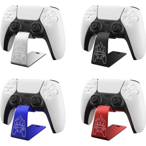 Aluminum Metal Game Controller Holder Universal Gamepad Display Stand For PS5 For DualSense Controller With Rubber Pads