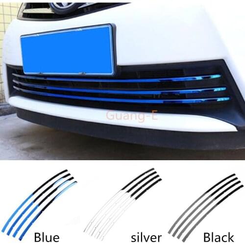 Car Cover Protect Stainless Steel Trim Front Up Grid Grill Grille Racing 3pcs For Toyota Corolla Altis 2017 2018 2019