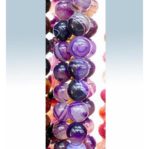 New!Purple Striped Natural Stone Spacer Loose Beads for Making Jewelry Materials Free Shipping 4mm,6mm,8mm,10mm,12mm