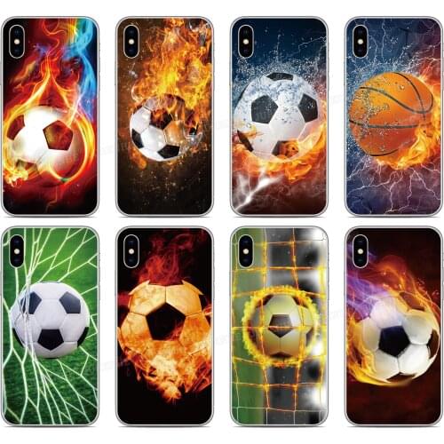 Football Fire PhoneCase For OPPO Realme X50 5 6 Find X2 Reno A Ace 3 Pro K1 A92S A91 F15 A52 A72 AX7 A5S A31 A8 A9 A5 2020 Cover
