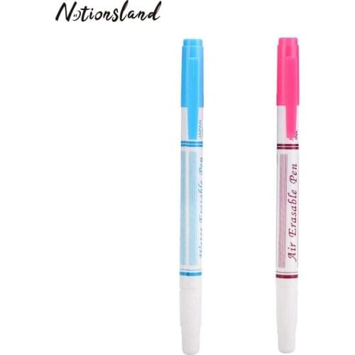Double Water Erasable Pen Soluble Fabric Marker Pen Temporary Marking Cross Stitch Tailors Chalk Pencil Sewing Tools