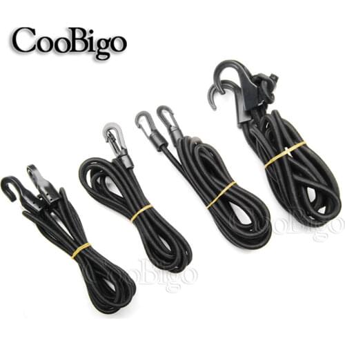 2m Heavy Duty Elastic Bungee Shock Cord Strap Stretch Plastic Hook Car Luggage Tent Kayak Boat Canoe Bikes Rope Tie