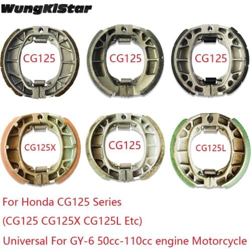 Rear Brake Shoe Drum Set 105MM Brake Shoe Sets For Honda CG125 CG125L CG125X GY6 50cc 110 150cc Motorcycle Disc Brake Block Pads