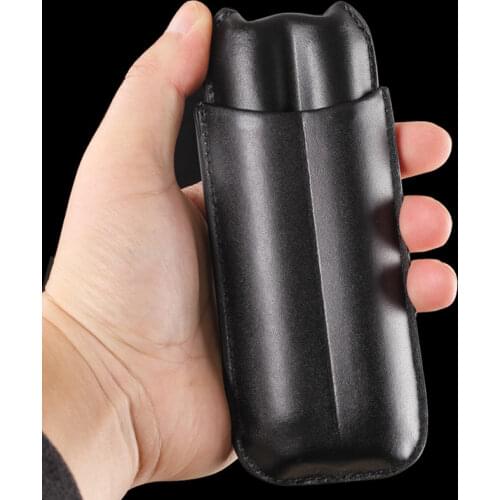 Leather Cigar Holder Case Humidor Mini Travel 2 Tube Cigar Accessory for Cigar Smoker Gift