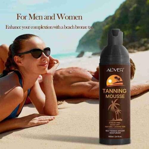 Fast Solarium Tanning Lotion Say Goodbye to Pale Complexion Self Tanner for Face and Bodys Evenly Bronzer Body Tanning Cream