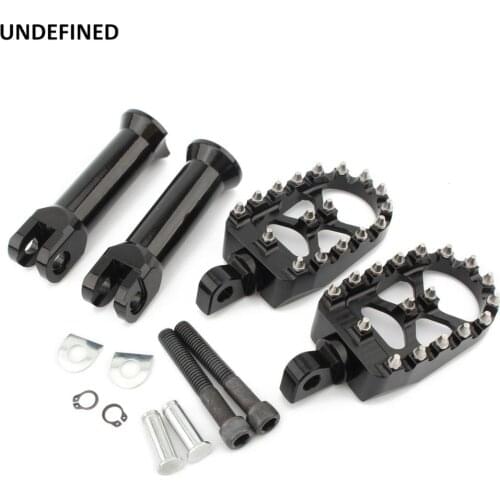 MX Wide Fat Foot Pegs Rear Footrest Offroad Bobber Style Pedals For Harley Softail Deluxe Street Bob FLSL 2018 2019 2020