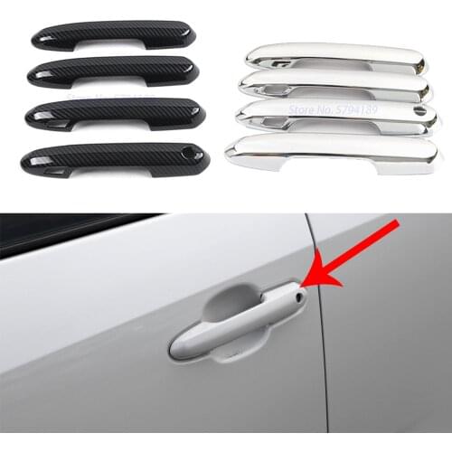 For Toyota Rav 4 Rav4 2019-2021 Door Handle Cover Protector Trim Covers With 2 Smart Set Chrome ABS Car Styling Accessories