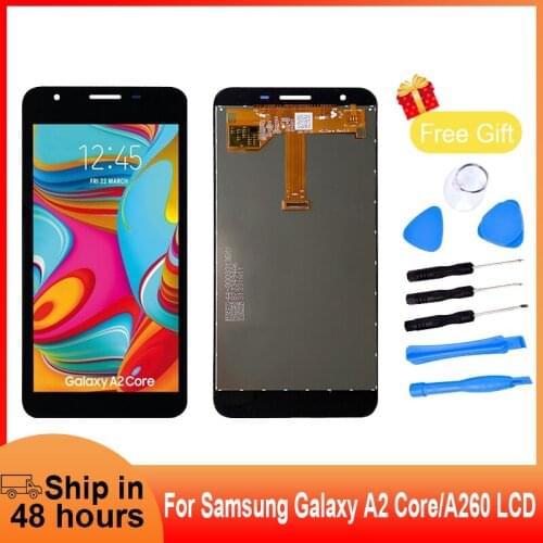 Original LCD For Samsung Galaxy A2 Core A260F Mobile Phone LCD Display For Samsung A260 LCD Touch Screen