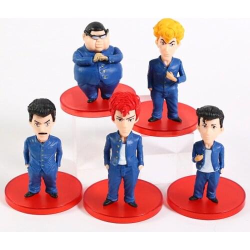 SLAM DUNK Sakuragis Gang Sakuragi Hanamichi Kaede Rukawa Q Ver PVC Figures Collectible Model Toys 5pcs/set