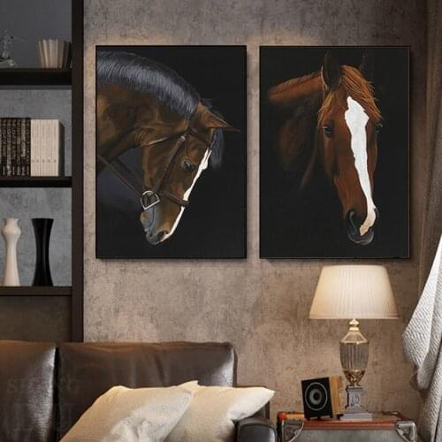 Modern Abstract Gold Foil Running Horse Zebra Animals Canvas Painting Prints Posters Wall Art Pictures For Living Room Decor