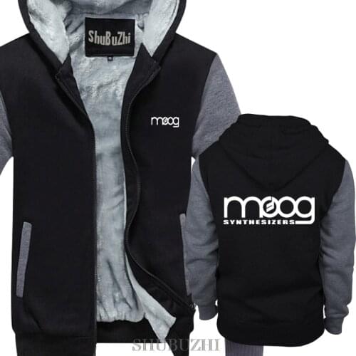 Winter Jacket Warm Hoodie Men Thick Hooded Hipster Moog Synthesizer fashion shubuzhi brand male Streetwear Hip Hop coat