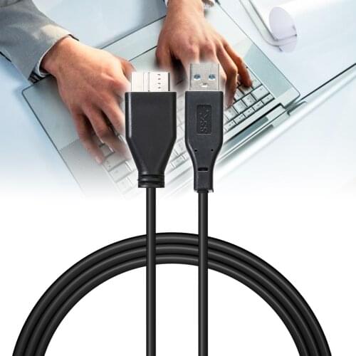 1pc USB 3.0 Male A to Micro B Data Cable Cord High Speed External Hard Drive Disk Cables 4.8Gbps Mayitr