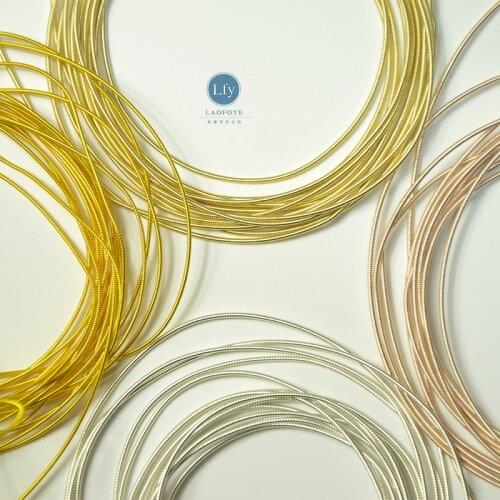 2019 Real New Multi-pictures Solid French Silk Embroidery India 1.0 Mm Round Hard Diy Craft Brooches Accessories Metal Wire In