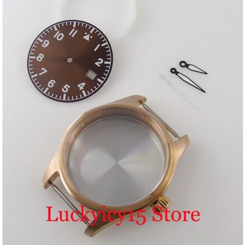 Watch Accessories fit NH35A NH36A Diver 39mm Watch Case Polish Bezel Ring 33.6mm Luminous Black Dial Hand Set