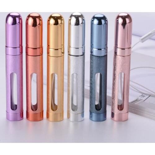 12ml Mini Portable Aluminum Refillable Spray Bottle Makeup Water Atomizer Bottle Liquid Container Travel Split Bottles