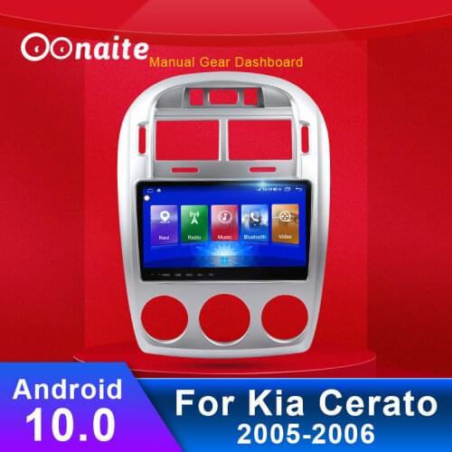 Oonaite 9.66 Inch Android 8.1 Car Radio Multimedia GPS Navigation Video DVD System+Frame For KIA Cerato Bluetooth 4 G WiFi USB
