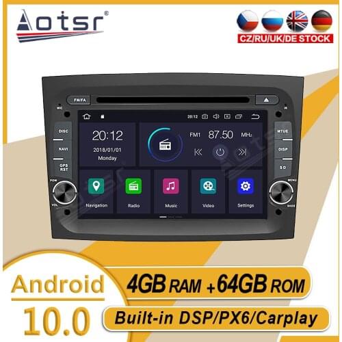 4+64GB For Fiat Doblo 2016 2017 2018 Car Stereo Multimedia Player Android GPS Navigation Auto Audio Radio PX6 Carplay Head Unit