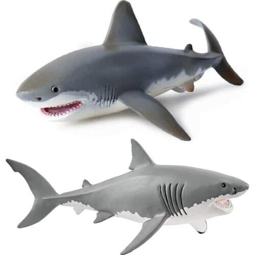 Great White Shark Animal Model Toy Lifelike Shark Toy Safe Realistic Simulation Animal Model Doll For Kids