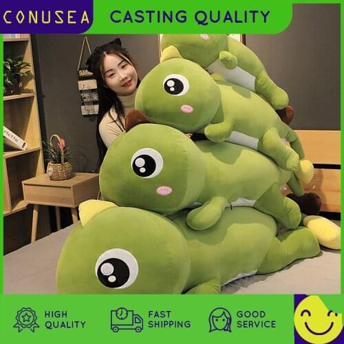 150Cm Big Long Dinosaur Plush Toy Lovely Baby Animal Plush Doll Stuffed Soft Pillow Kid Toy Children Girls Room Decoration Gift