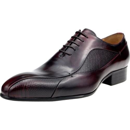 Brand Designer Men Wedding Shoes British Style Genuine Leather Lace Up Oxfords Sapato Social Masculino Dress Office Shoes Men