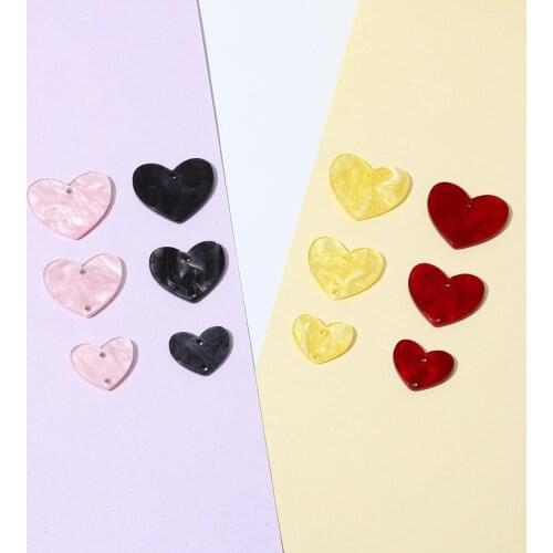 Colored ackle wave light water pattern love peach heart patch DIY jewelry hand earrings earring clip accessories material